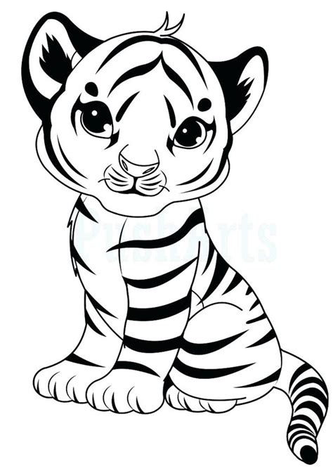 Baby Tiger Coloring Pages At Getcolorings Com Free Baby Tigers Coloring Pages - Baby Tigers Coloring Pages
