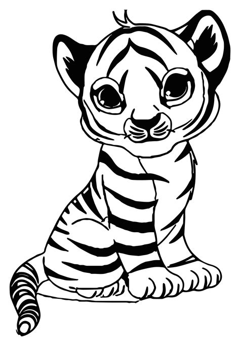 Baby Tiger Coloring Pages Coloring Nation Baby Tigers Coloring Pages - Baby Tigers Coloring Pages