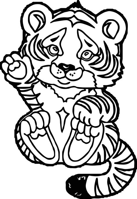 Baby Tigers Coloring Pages   Baby Tiger Coloring Pages - Baby Tigers Coloring Pages