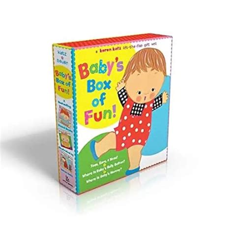 Babys Box Of Fun A Karen Katz Lift The Flap Gift Set Toes Ears Nose Where Is Babys Belly Button Where Is Babys Mommy