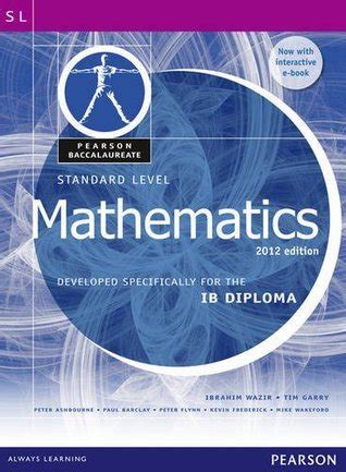 Baccalaureate Standard Level Math Rev With Online Edition For Ib Diploma Pearson Baccalaureate