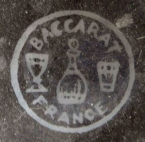 baccarat glass marks Array
