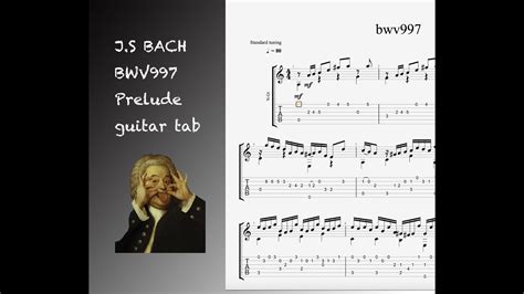 bach prelude bwv 997 guitar pro