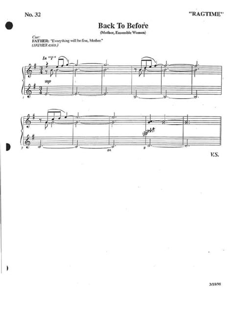 Back To Before Ragtime