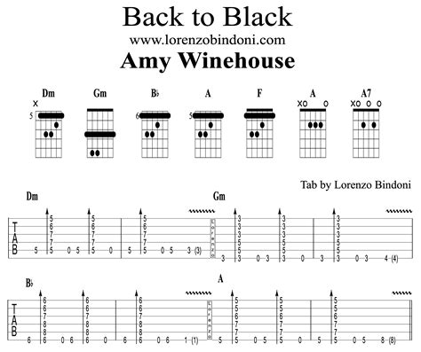 Back To Black Chords