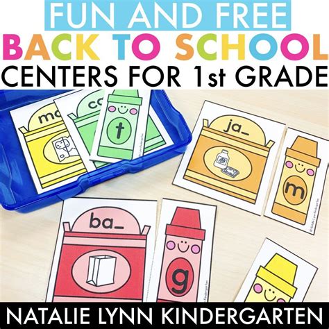 Back To School Centers First Grade A Spoonful Back To School 1st Grade - Back To School 1st Grade