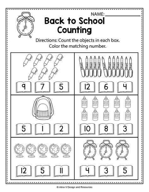 Back To School Counting Games For Kindergarten Kindergarten Count - Kindergarten Count