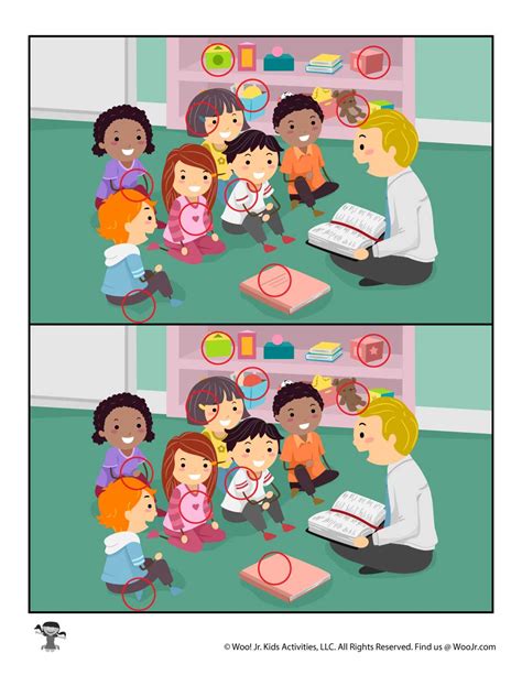 Back To School Find The Difference Activities Printable Find The Differences - Printable Find The Differences