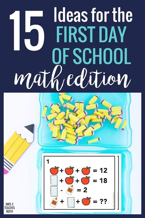 Back To School Math Activities Idea Galaxy After School Math Activities - After School Math Activities