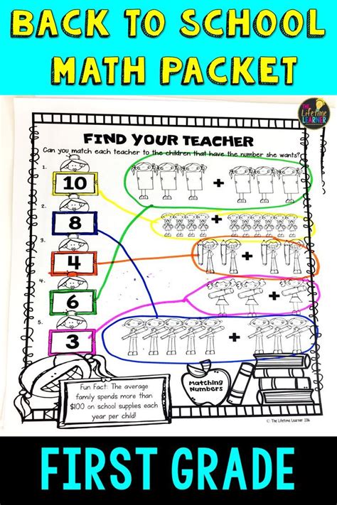 Back To School Packet 1st Grade Teaching Resources Back To School Packet - Back To School Packet