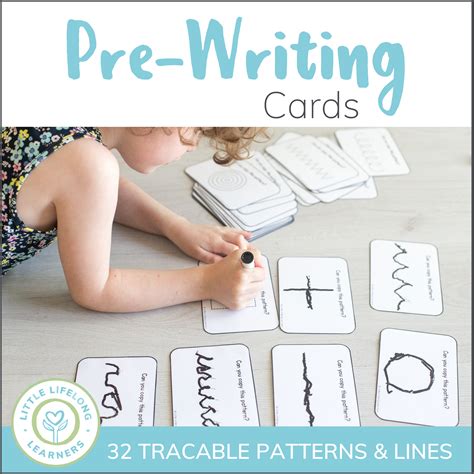Back To School Pre Writing Cards Pre School Writing - Pre School Writing