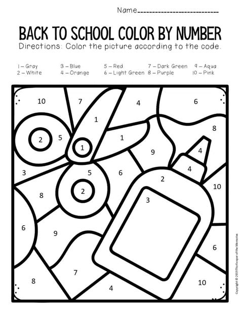 Back To School Preschool Number Worksheets 1 10 1 10 Worksheet Preschool - 1-10 Worksheet Preschool