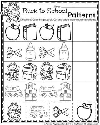 Back To School Preschool Worksheets Planning Playtime Preschool Art Worksheets - Preschool Art Worksheets