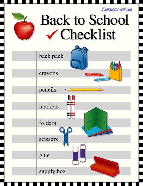 Back To School Supplies For Preschool Amp Kindergarten School Stuff For Kindergarten - School Stuff For Kindergarten
