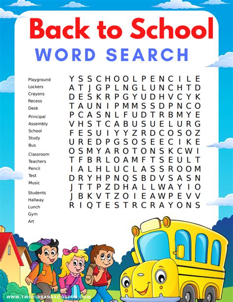 Back To School Word Search Classroom Freebies Back To School Word Search - Back To School Word Search