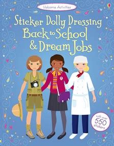 Read Online Back To School Dream Jobs Bind Up Usborne Sticker Dolly Dressing 