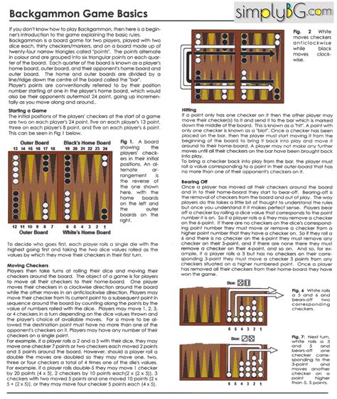 backgammon instructions