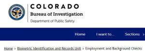background check colorado