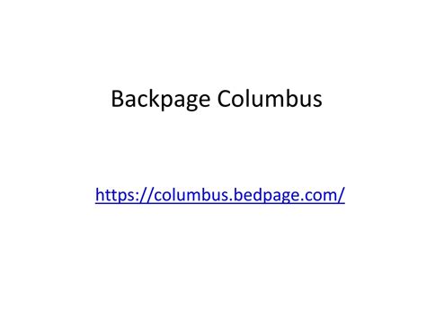 backpage columbus ohio