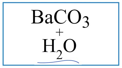 Baco3 H2o