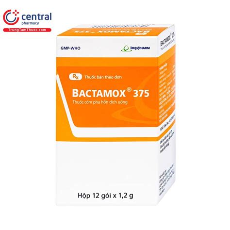 bactamox 375 | Cm pha hn dch ung Bactamox 375