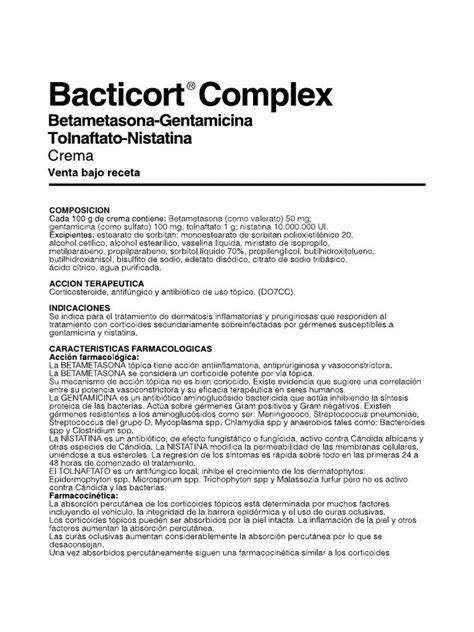 Bacticort Complex Precio
