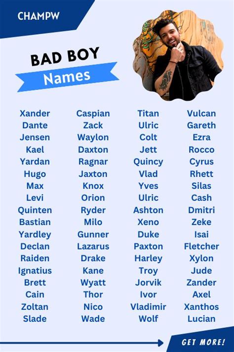 Bad Boy Names