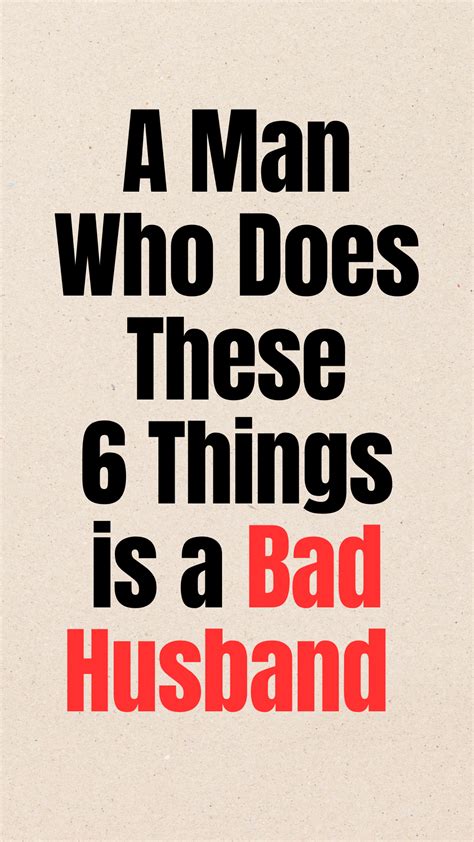 Bad Husband Quotes
