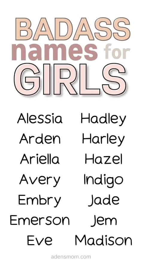badass names for girl gang
