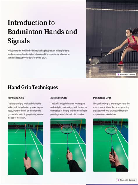 Badminton Hand Signals Wordpress Com