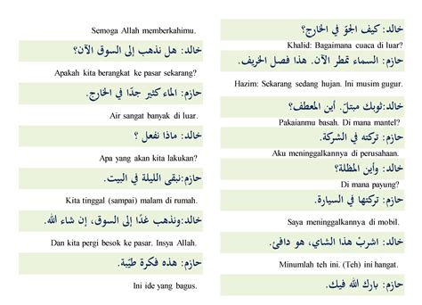 bahasa arab dan artinya