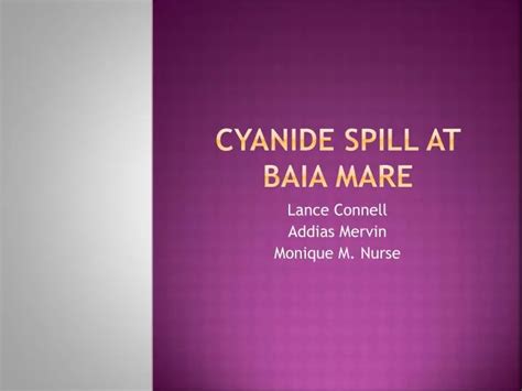 baia mare cyanide spill ppt template