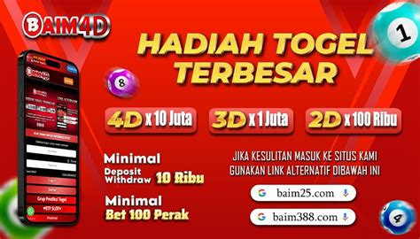 BAIM TOGEL - Selamat Datang di Baim4d