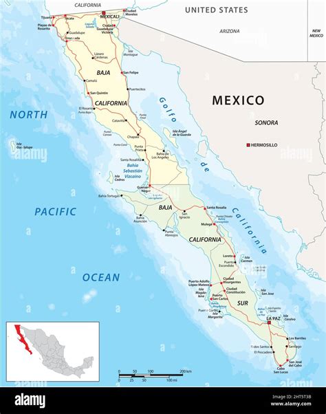 Baja Mexico Map