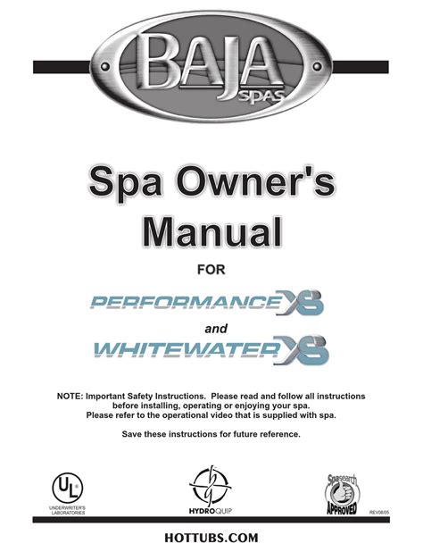 Full Download Baja Spa Owners Manual 