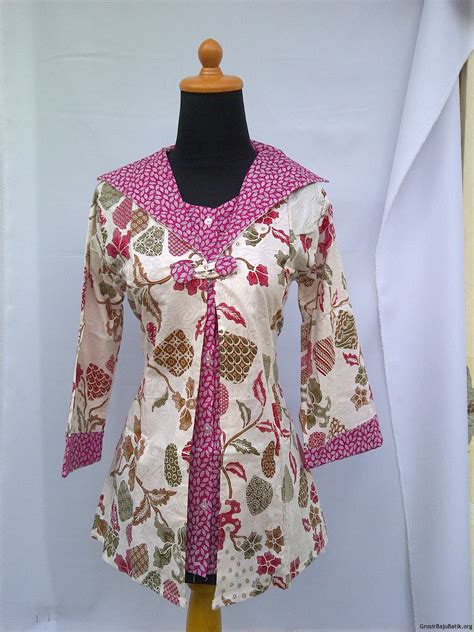 Baju Batik Jurusan  50 Model Baju Batik Bu Guru Simple Dan - Baju Batik Jurusan