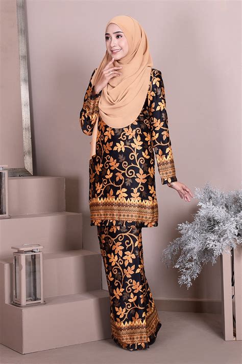 Baju Batik Jurusan  Design Baju Kurung Batik Paling Inspiratif Kain Songket - Baju Batik Jurusan