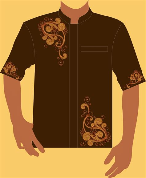 Baju Bordir  Jual Baju Koko Bordir Dewasa Lengan Pendek Premium - Baju Bordir