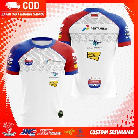 Baju Jurusan Pertamina Teknik  Jual Jersey Baju Indonesia Racing Team Pertamina Mandalika - Baju Jurusan Pertamina Teknik