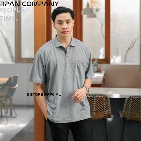 Baju Kaos Berkerah  Oversize Polo Shirt Pocket Pria Premium Baju Polo - Baju Kaos Berkerah
