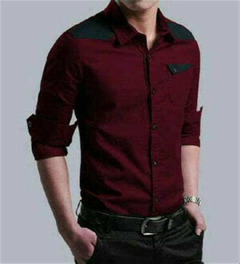 Baju Lengan Panjang  Baju Kemeja Pria Hem Cowok Motif Batik Lengan - Baju Lengan Panjang
