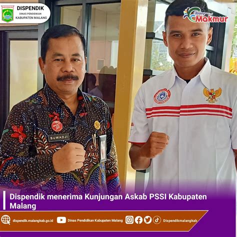 Baju Mgmp  Dispendik Menerima Kunjungan Askab Pssi Kabupaten Malang - Baju Mgmp