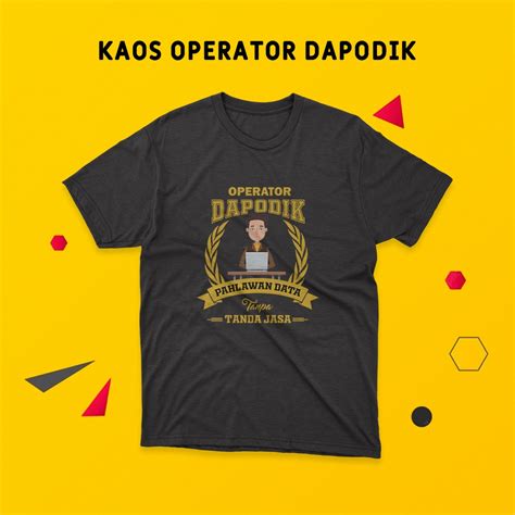 Baju Operator Dapodik  Kaos Operator Dapodik Sekolah Baju Dapodik Shopee Indonesia - Baju Operator Dapodik