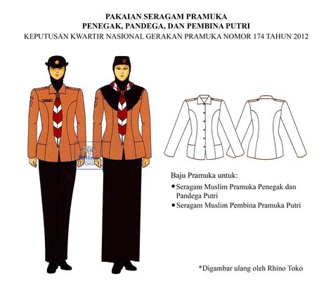 Baju Pdh Pramuka  15 Trend Terbaru Baju Seragam Pramuka Penggalang Putri - Baju Pdh Pramuka