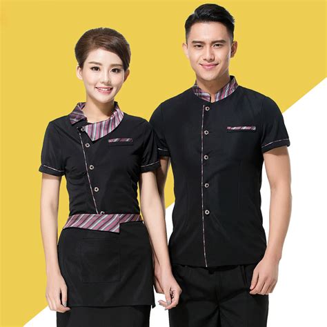 Baju Pelayan Restoran  Cafe Baking Uniforms Coffee Waiter Uniform Waiters Jacket - Baju Pelayan Restoran