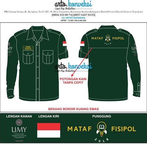 Baju Persatuan Jurusan K3  Teknik Kimia Berprestasi - Baju Persatuan Jurusan K3