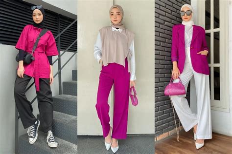 baju pink cocok dengan jilbab warna apa