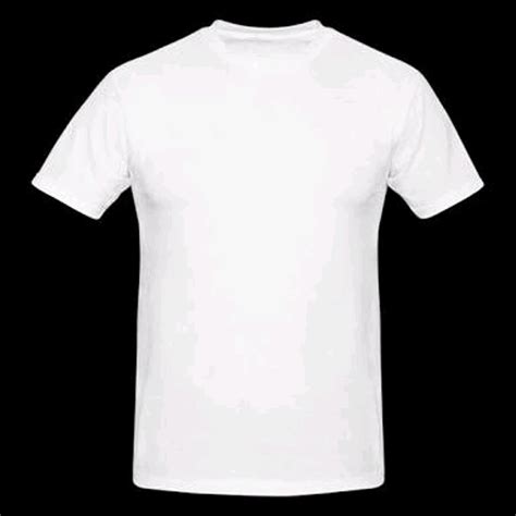 Baju Polosan  White Menu0027s Classic T Shirt Front And Back - Baju Polosan