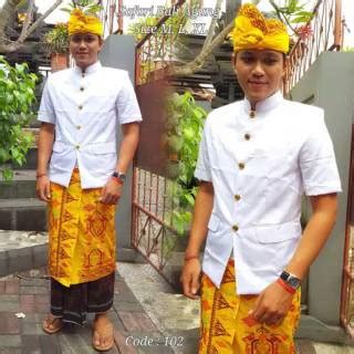 Baju Putih Adat Bali Untuk Pria Dewasa Busana Baju Pria Bali - Baju Pria Bali