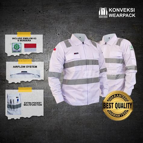 Baju Safety  Jual Wearpack Safety Atasan Dongker Polos Kemeja Safety - Baju Safety
